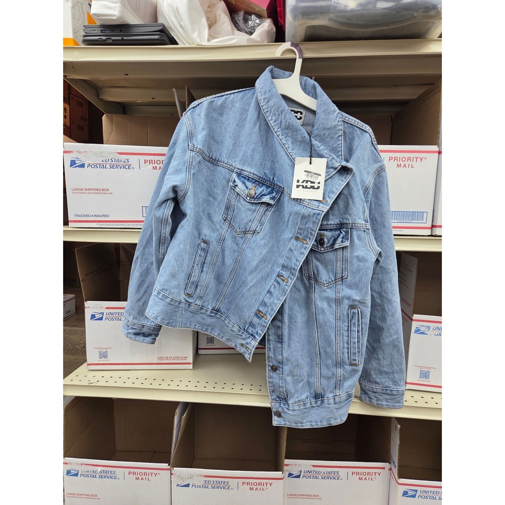 #15 New KBB Women's Side-way Button Jean Jacket Size XL